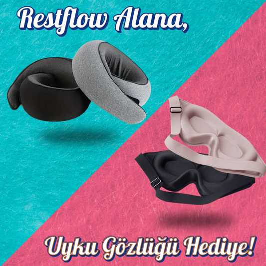 Restflow Uyku Yastığı + Bedava Uyku Gözlüğü
