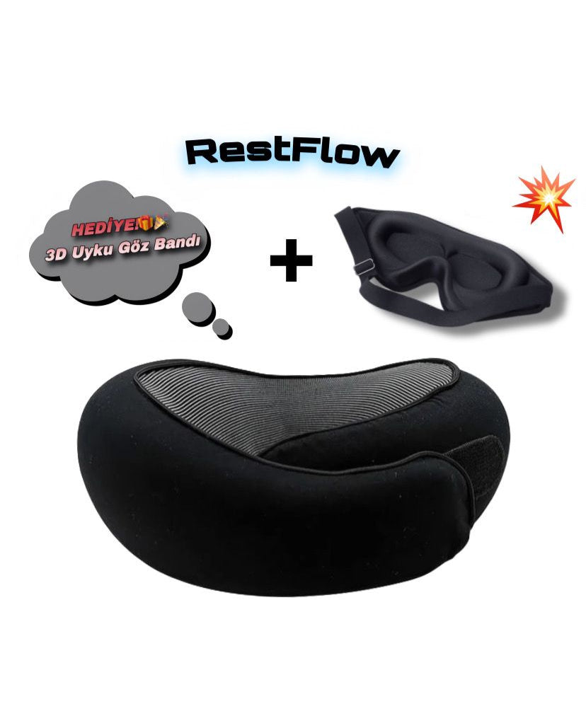 Restflow Uyku Yastığı + Bedava Uyku Gözlüğü