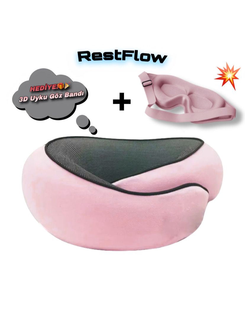 Restflow Uyku Yastığı + Bedava Uyku Gözlüğü