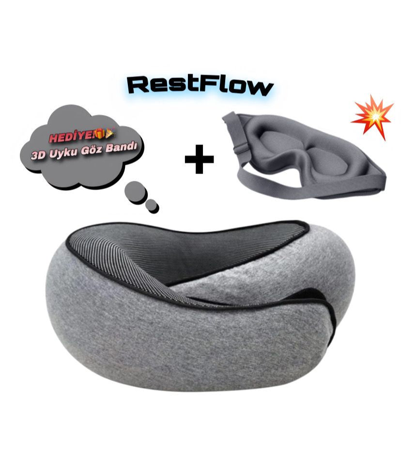 Restflow Uyku Yastığı + Bedava Uyku Gözlüğü