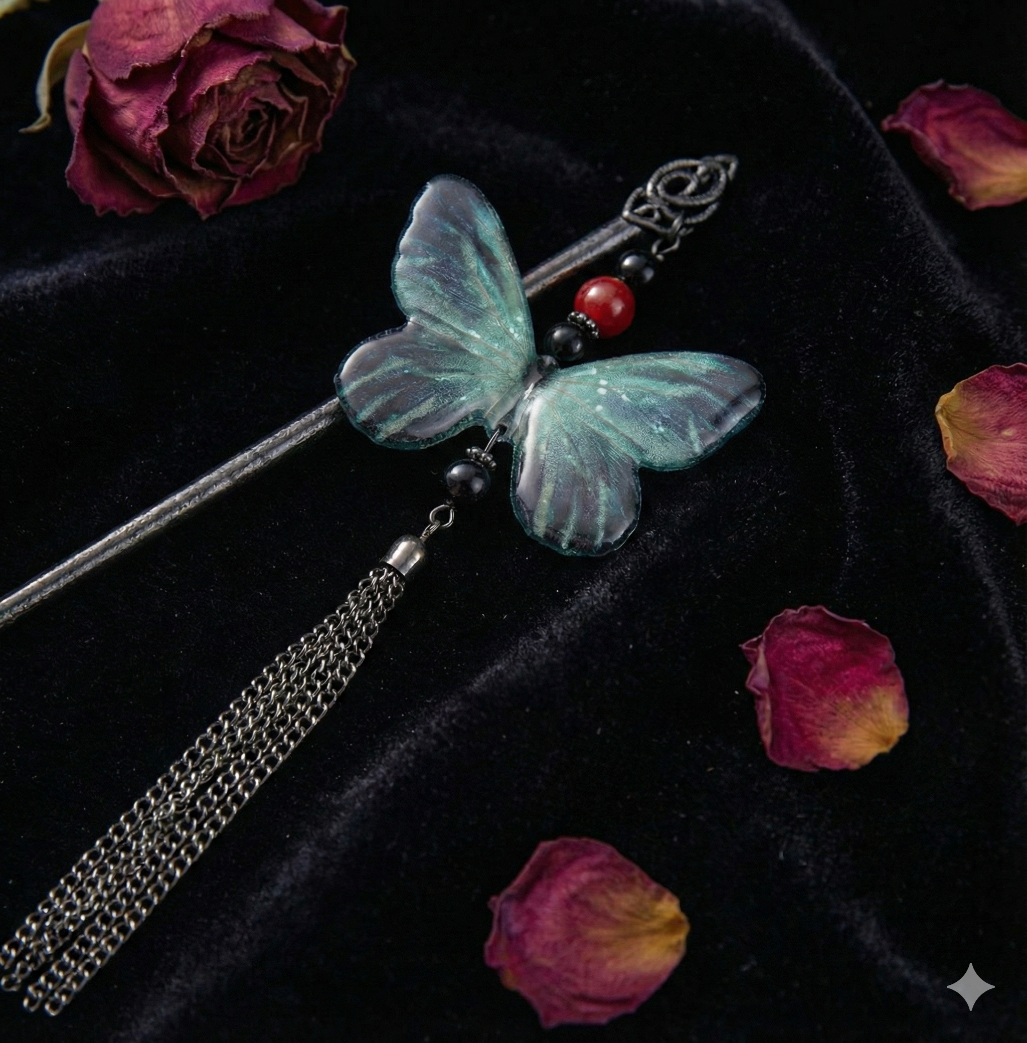 Ölümsüz Kelebek Geleneksel Çin Tokası Bùyáo