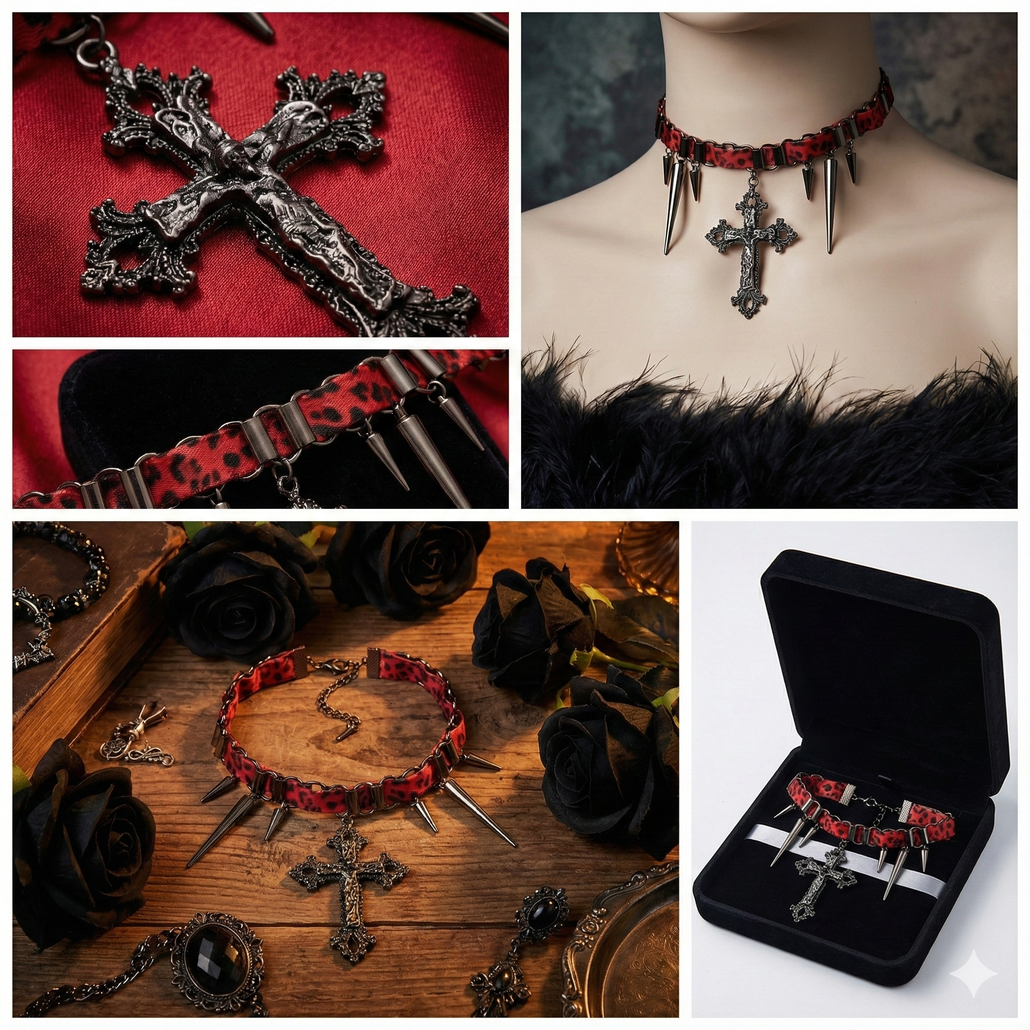 "Dikenli Gül" Kolye