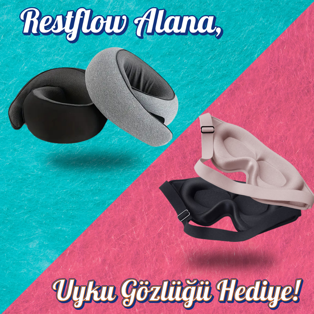 Restflow Uyku Yastığı + Bedava Uyku Gözlüğü