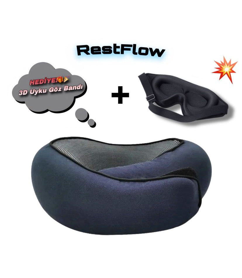 Restflow Uyku Yastığı + Bedava Uyku Gözlüğü